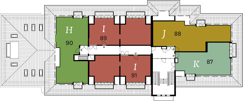 2e verdieping fase 2 plattegrond