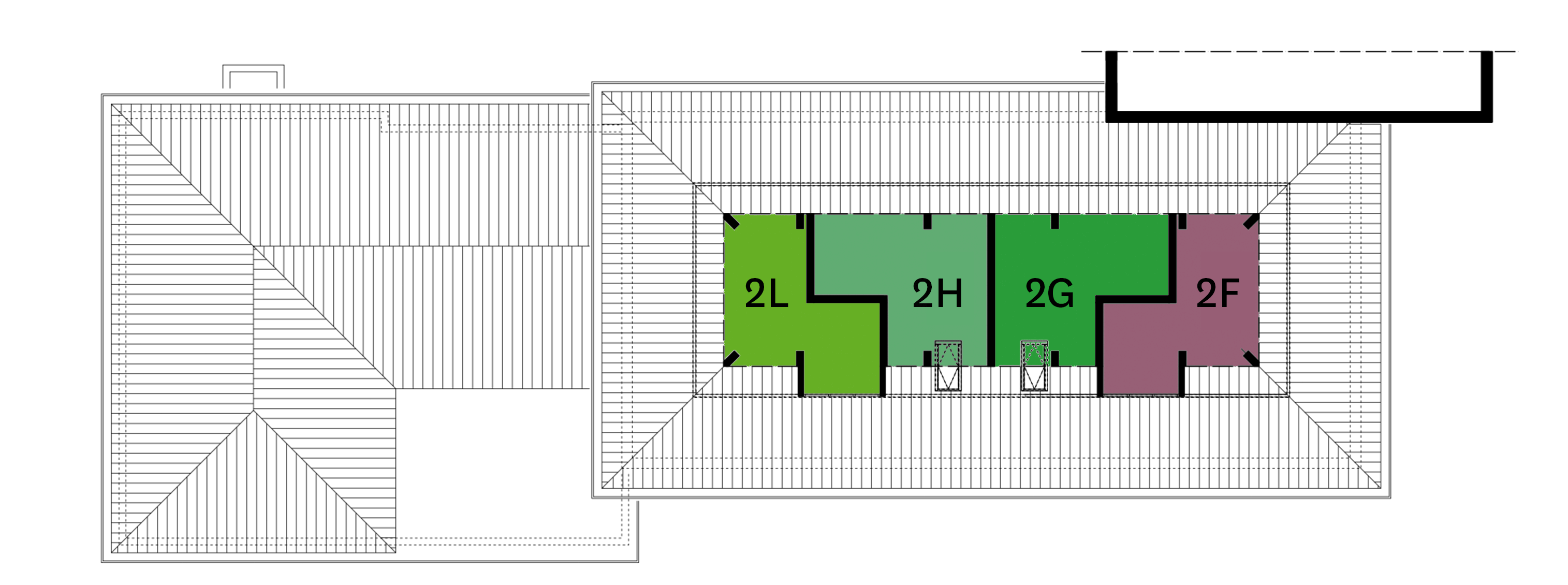 2e verdieping fase 5 plattegrond