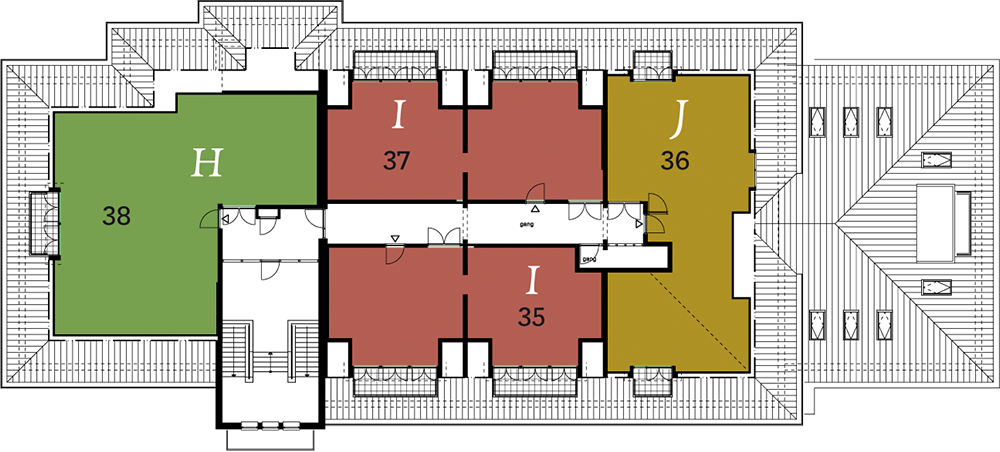 2e verdieping plattegrond