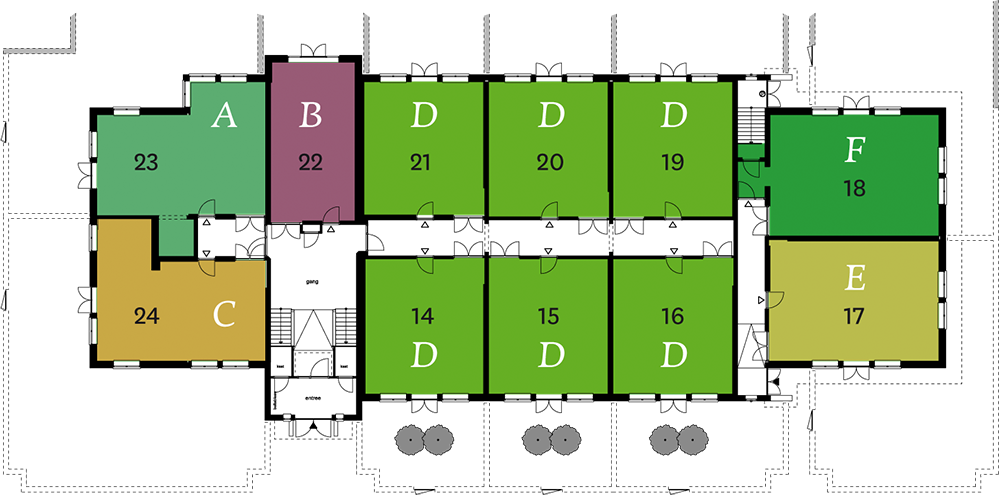 Begane grond plattegrond